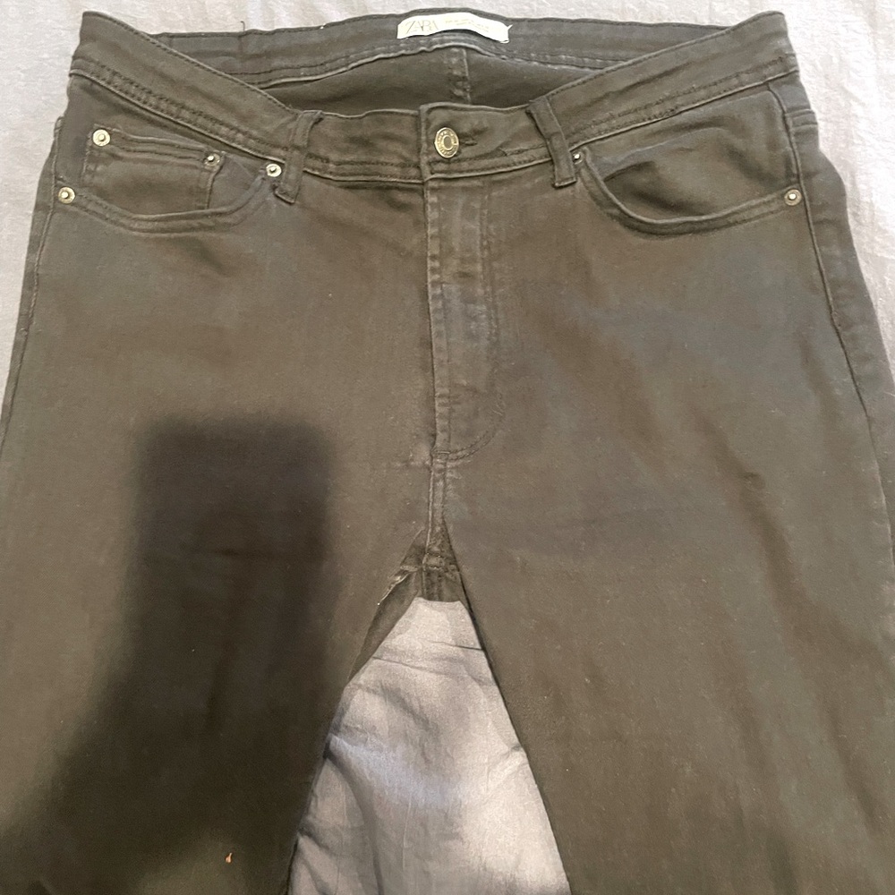 Zara mens black jeans size 36
